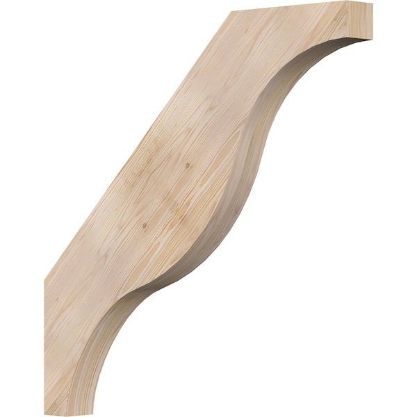 Ekena Millwork 3 1/2"W x 36"D x 36"H Funston Smooth Knee Brace, Douglas Fir BRC04X36X36FST00SDF - main